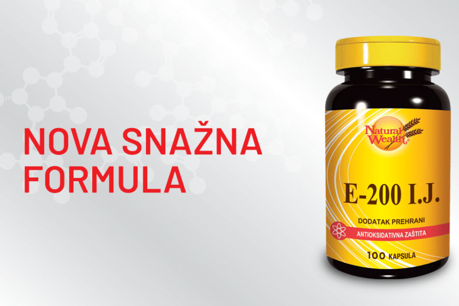 Vitamin E-200 I.J. – nova snažna formula